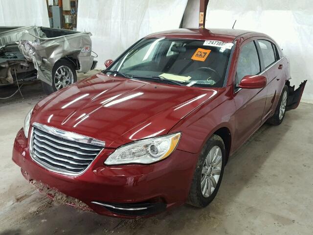 1C3CCBBB7DN672665 - 2013 CHRYSLER 200 TOURIN MAROON photo 2