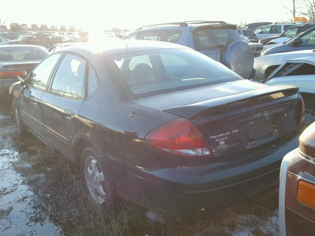 1FAFP53U55A227306 - 2005 FORD TAURUS SE BLACK photo 3