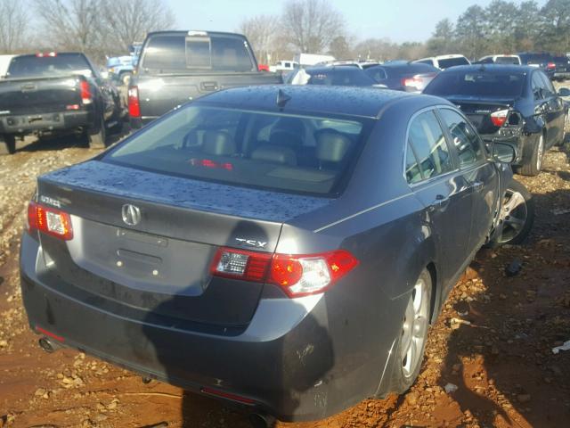 JH4CU2F65AC026536 - 2010 ACURA TSX GRAY photo 4