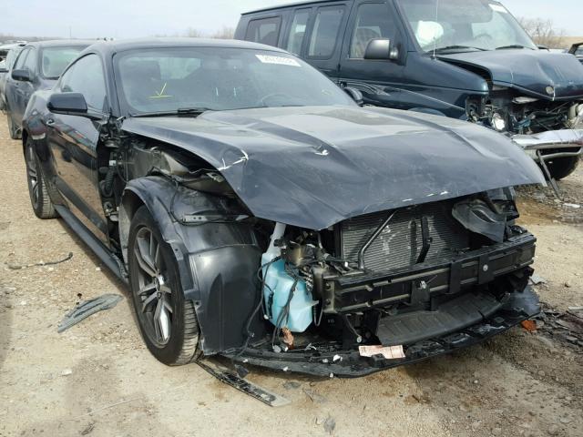 1FA6P8TH0G5252629 - 2016 FORD MUSTANG BLACK photo 1