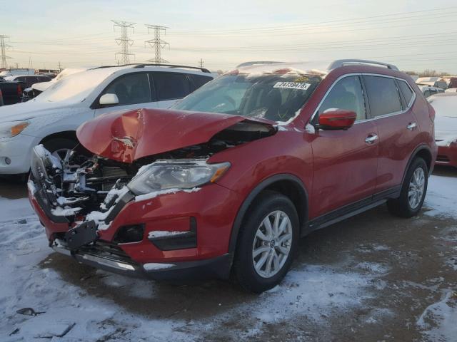 5N1AT2MV7HC789704 - 2017 NISSAN ROGUE SV RED photo 2