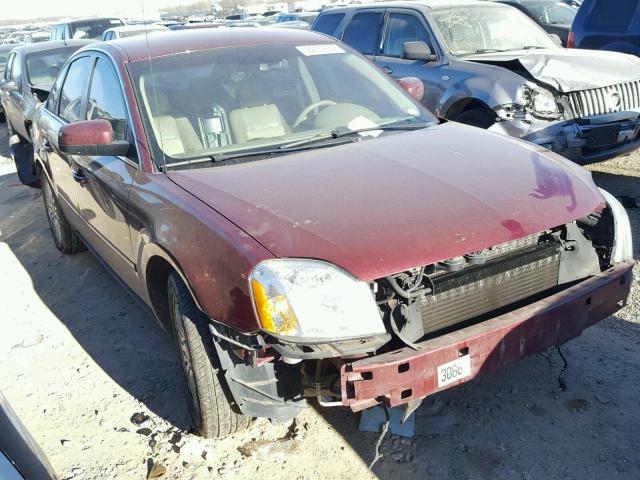 1MEFM42115G613172 - 2005 MERCURY MONTEGO PR 勃艮第红 照片 1