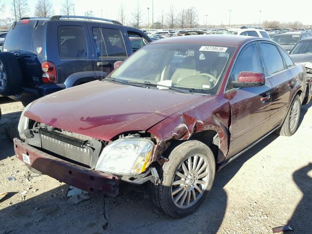 1MEFM42115G613172 - 2005 MERCURY MONTEGO PR 勃艮第红 照片 2