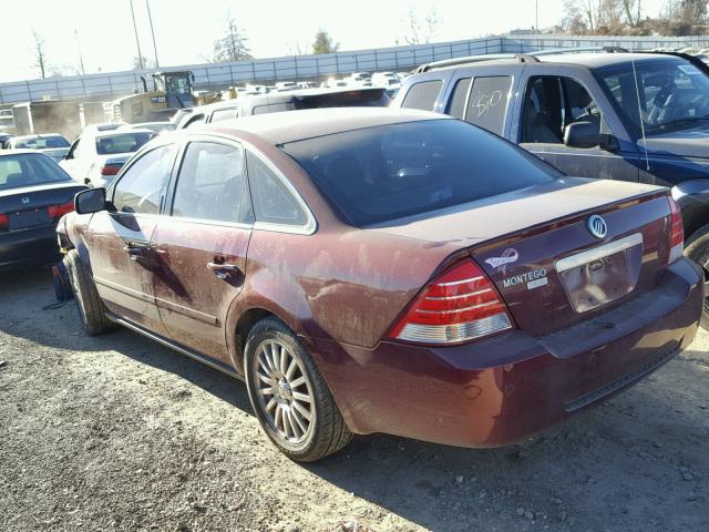 1MEFM42115G613172 - 2005 MERCURY MONTEGO PR BURGUNDY photo 3