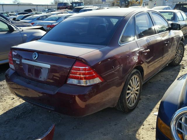 1MEFM42115G613172 - 2005 MERCURY MONTEGO PR 勃艮第红 照片 4