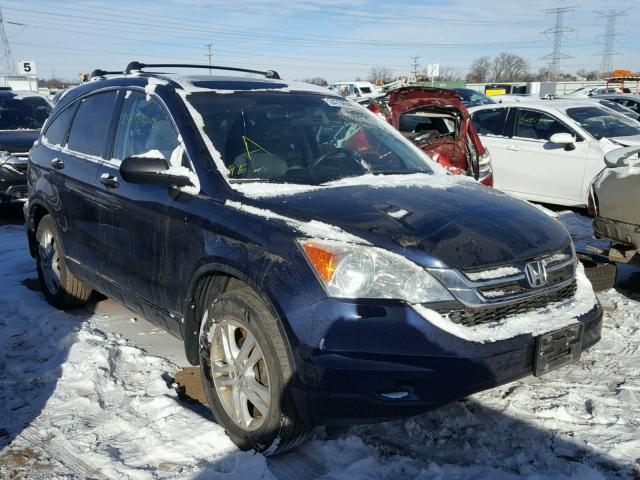 5J6RE4H58BL046414 - 2011 HONDA CR-V EX BLUE photo 1