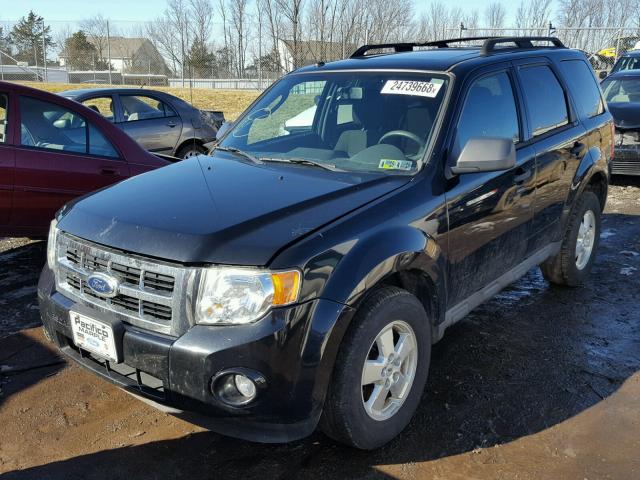 1FMCU0D75AKB31368 - 2010 FORD ESCAPE XLT BLACK photo 2