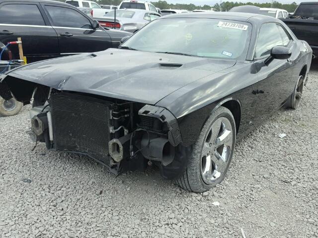 2C3CDYAG8CH121004 - 2012 DODGE CHALLENGER BLACK photo 2