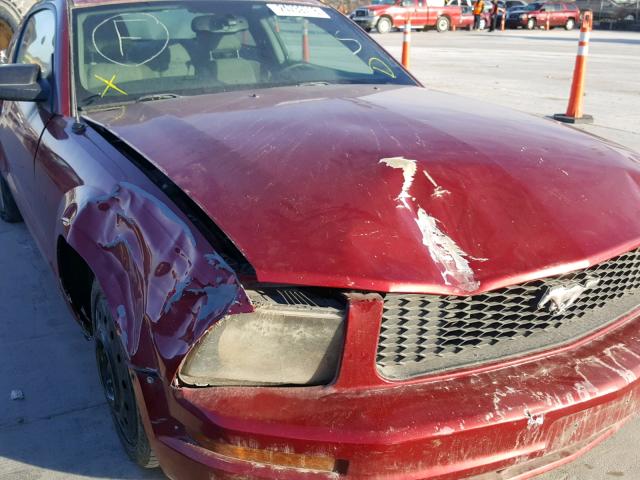 1ZVFT80N755184159 - 2005 FORD MUSTANG RED photo 9