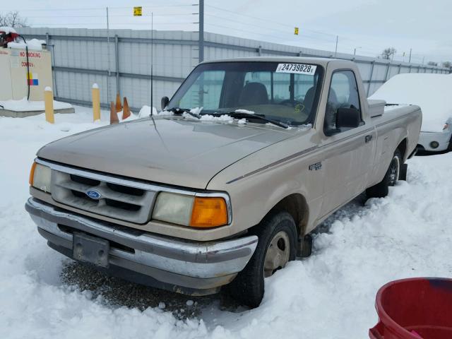 1FTCR10X7SPA59093 - 1995 FORD RANGER GOLD photo 2