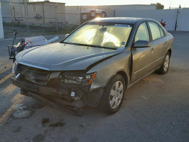 5NPET46C37H252019 - 2007 HYUNDAI SONATA GLS BEIGE photo 2