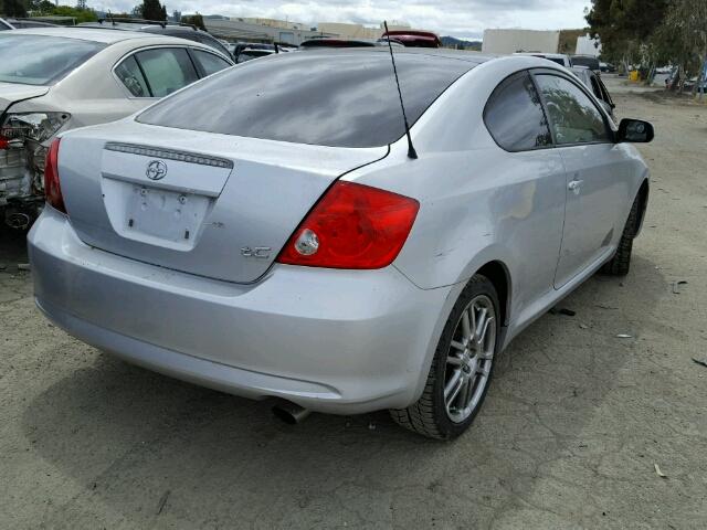 JTKDE167760067631 - 2006 TOYOTA SCION TC SILVER photo 4