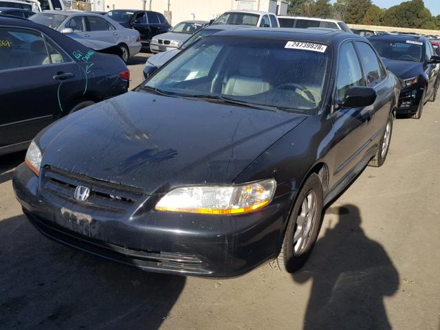 1HGCG66822A034142 - 2002 HONDA ACCORD EX BLACK photo 2