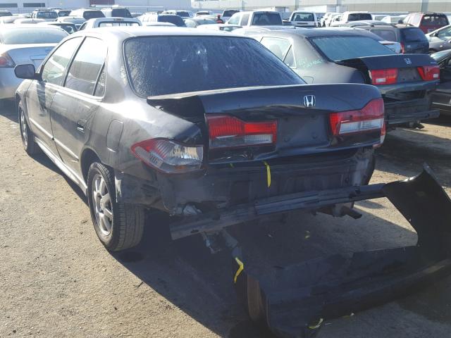 1HGCG66822A034142 - 2002 HONDA ACCORD EX BLACK photo 3