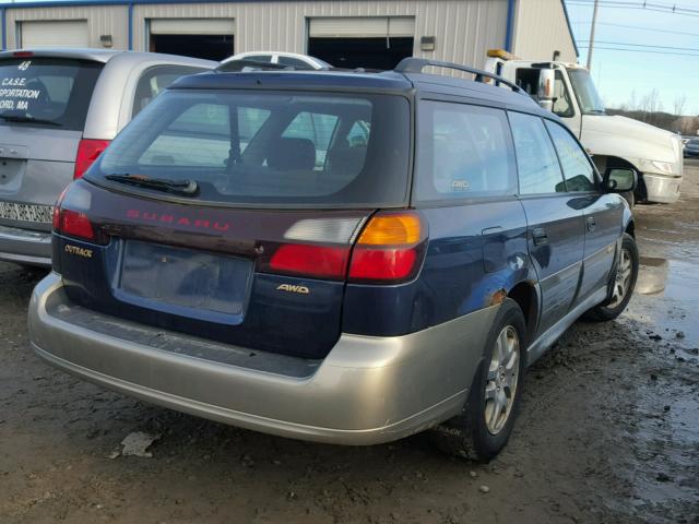 4S3BH675536658470 - 2003 SUBARU LEGACY OUT BLUE photo 4