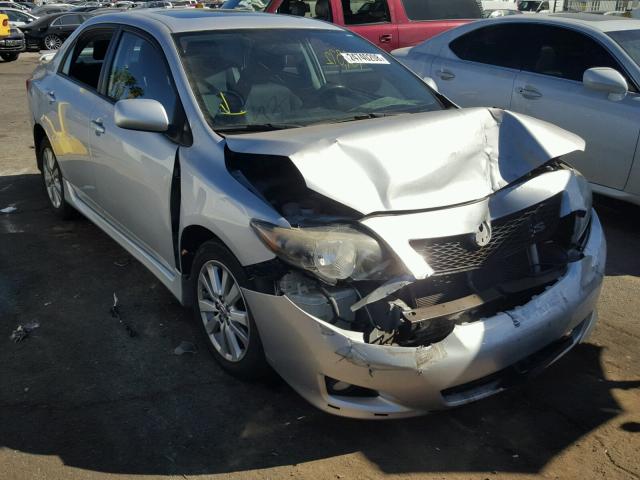 2T1BU4EE6AC434441 - 2010 TOYOTA COROLLA BA SILVER photo 1