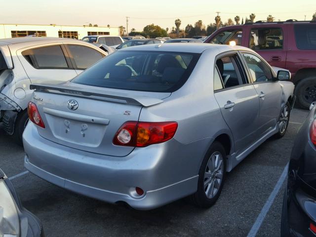 2T1BU4EE6AC434441 - 2010 TOYOTA COROLLA BA SILVER photo 4