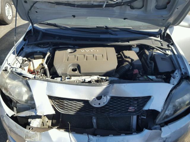 2T1BU4EE6AC434441 - 2010 TOYOTA COROLLA BA SILVER photo 7