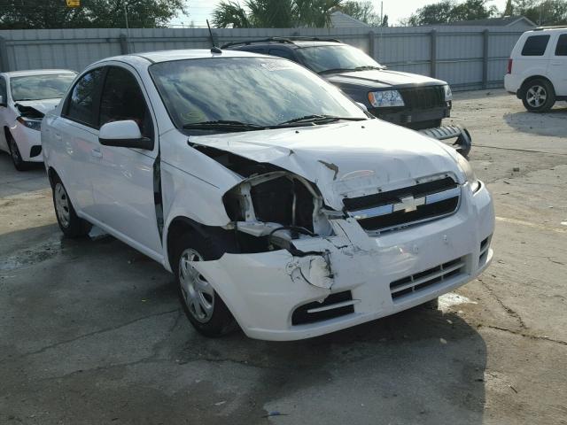 KL1TD5DE8BB191587 - 2011 CHEVROLET AVEO LS WHITE photo 1