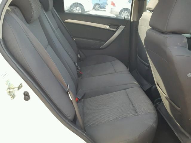 KL1TD5DE8BB191587 - 2011 CHEVROLET AVEO LS WHITE photo 6