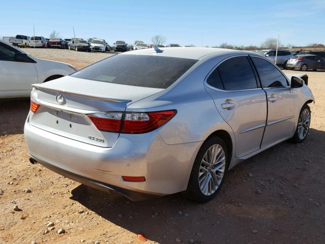 JTHBK1GG9D2045961 - 2013 LEXUS ES 350 SILVER photo 4