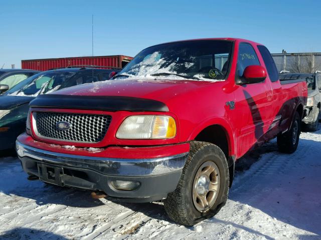 1FTRX18L4XNC33125 - 1999 FORD F150 RED photo 2