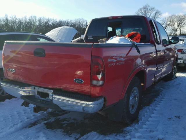 1FTRX18L4XNC33125 - 1999 FORD F150 RED photo 4