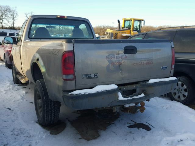 1FTSF31S33EB58204 - 2003 FORD F350 SRW S BEIGE photo 3