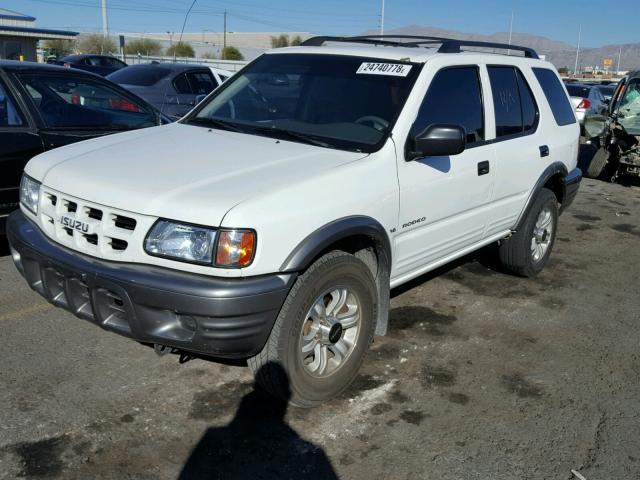 4S2CK58W714325501 - 2001 ISUZU RODEO S WHITE photo 2