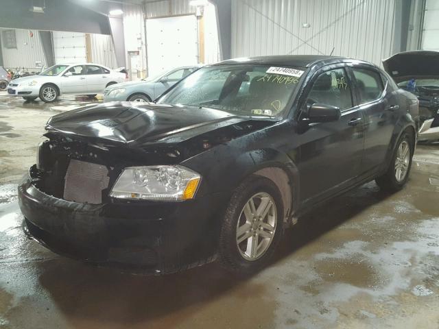 1B3BD1FB5BN617249 - 2011 DODGE AVENGER MA BLACK photo 2