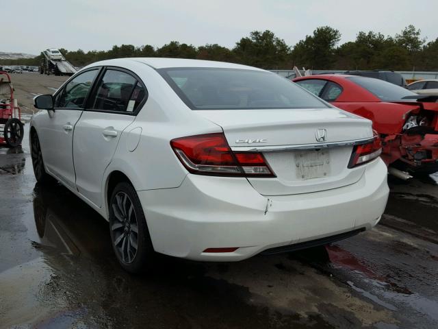 19XFB2F91FE274393 - 2015 HONDA CIVIC EXL WHITE photo 3