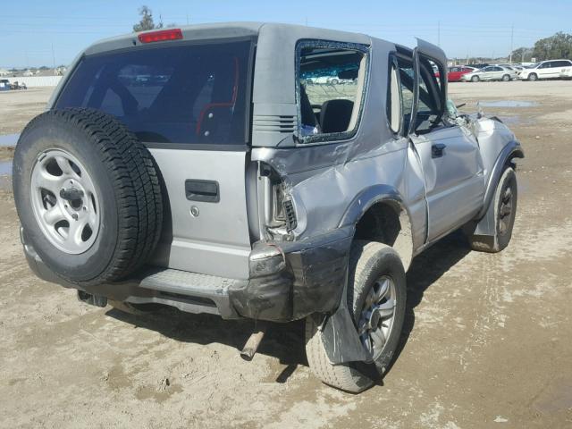 4S2CK57WX24327889 - 2002 ISUZU RODEO SPOR SILVER photo 4