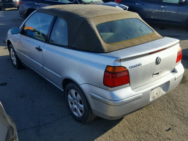 3VWDC21V32M806037 - 2002 VOLKSWAGEN CABRIO GLX 银色 照片 3