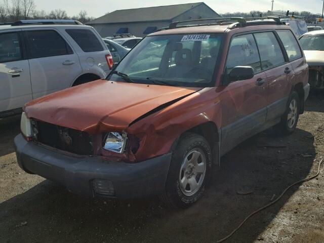 JF1SF63551G719681 - 2001 SUBARU FORESTER L ORANGE photo 2