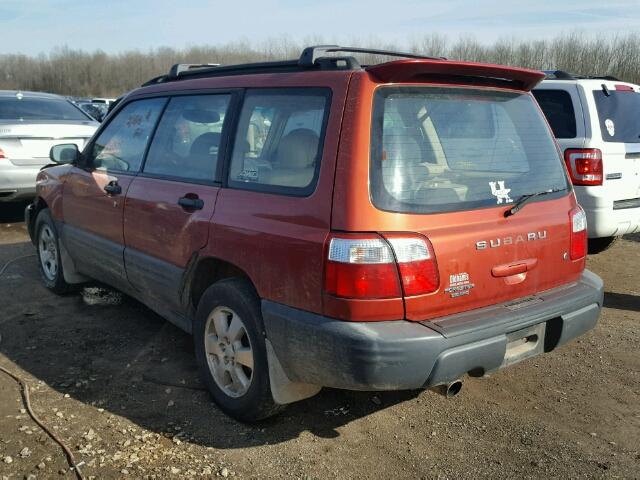 JF1SF63551G719681 - 2001 SUBARU FORESTER L ORANGE photo 3