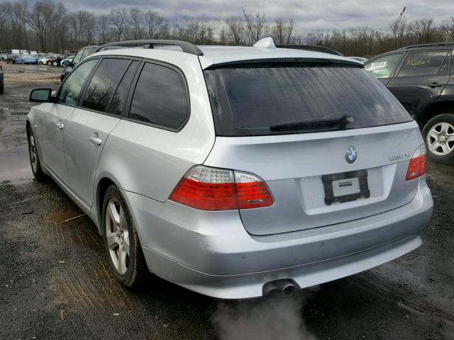 WBAPT73528CX00079 - 2008 BMW 535 XI SILVER photo 3