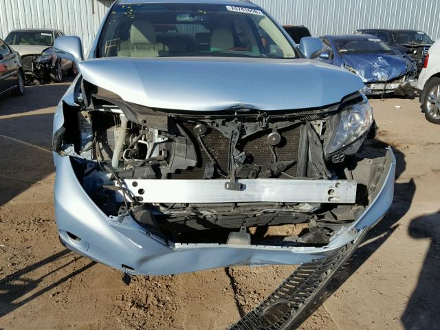 JTJZK1BA8A2403210 - 2010 LEXUS RX 350 BLUE photo 9