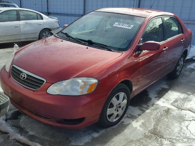 2T1BR32E66C559382 - 2006 TOYOTA COROLLA CE RED photo 2