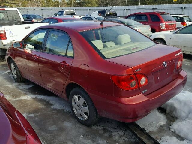 2T1BR32E66C559382 - 2006 TOYOTA COROLLA CE RED photo 3