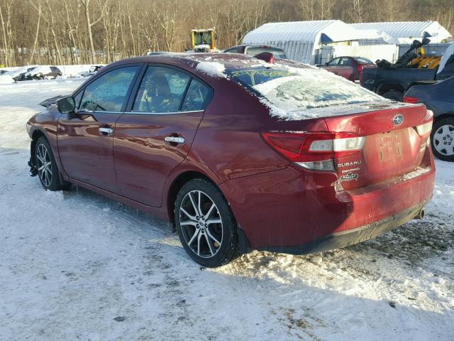 4S3GKAT69H3620905 - 2017 SUBARU IMPREZA LI RED photo 3