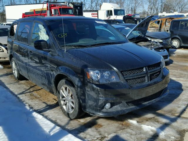 2C4RDGEG2ER431074 - 2014 DODGE GRAND CARA BLACK photo 1