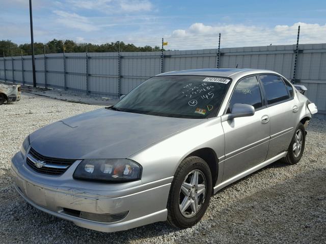 2G1WH52K259388918 - 2005 CHEVROLET IMPALA LS SILVER photo 2