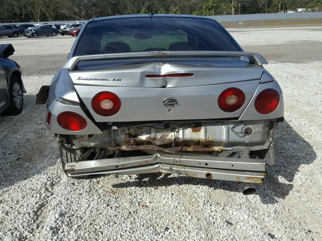 2G1WH52K259388918 - 2005 CHEVROLET IMPALA LS SILVER photo 9