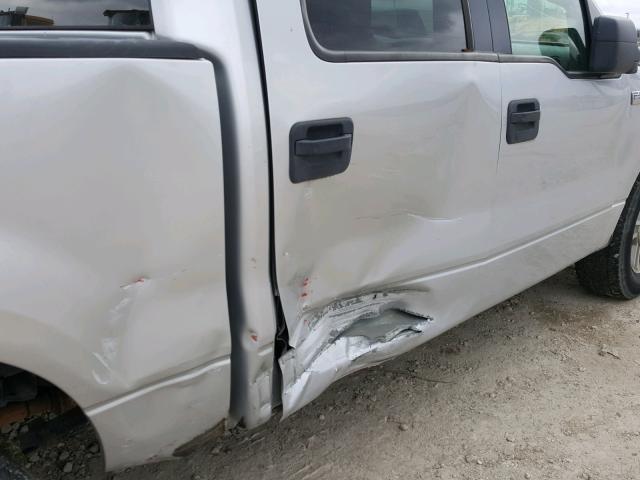 1FTRW12W56KA65596 - 2006 FORD F150 SUPER SILVER photo 9