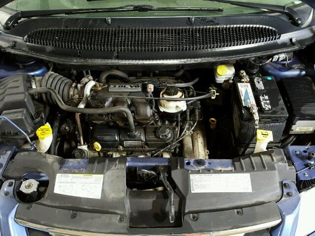 2A4GP54L57R103436 - 2007 CHRYSLER TOWN & COU BLUE photo 7