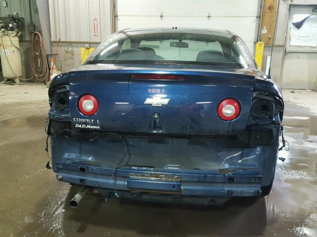 1G1AL18F787255234 - 2008 CHEVROLET COBALT LT BLUE photo 9