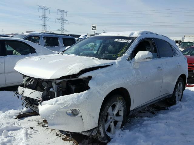 2T2BK1BAXDC179606 - 2013 LEXUS RX 350 WHITE photo 2