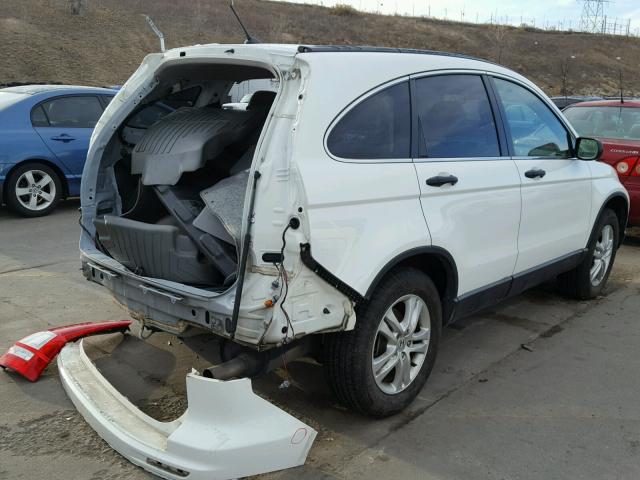 JHLRE3H55BC009291 - 2011 HONDA CR-V EX WHITE photo 4