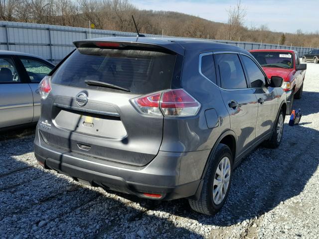 JN8AT2MTXGW012650 - 2016 NISSAN ROGUE S GRAY photo 4