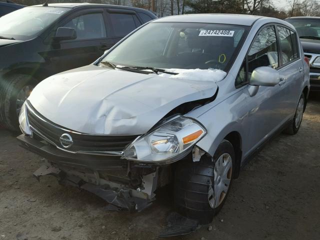 3N1BC1CPXBL388359 - 2011 NISSAN VERSA S SILVER photo 2